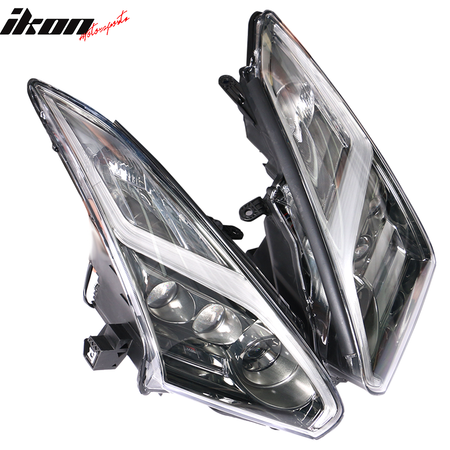 Fits 09-22 Nissan R35 GTR GT-R LED DRL Headlights Upgrade 09-16 to 17+ Head Lamp