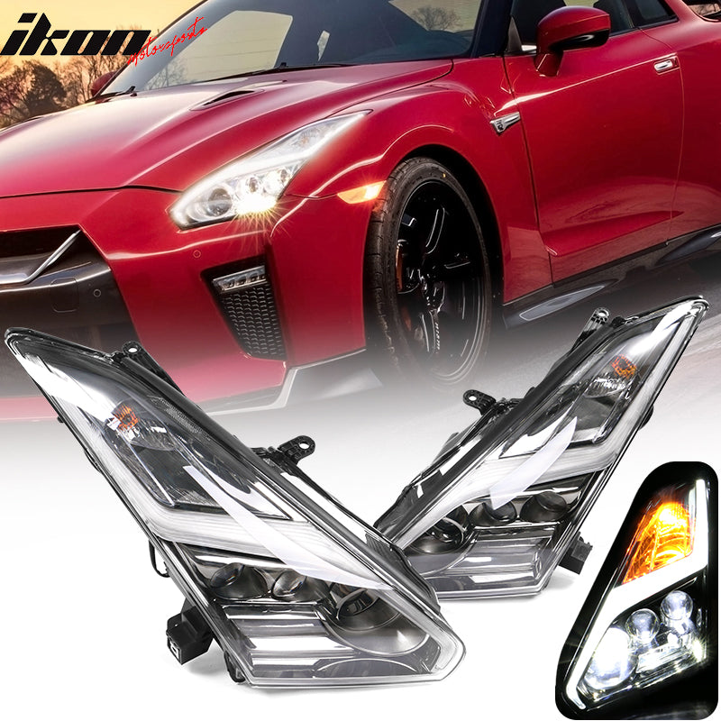 2009-2022  Nissan R35 GTR LED DRL Headlights(Upgrade 09-16 to 17+)