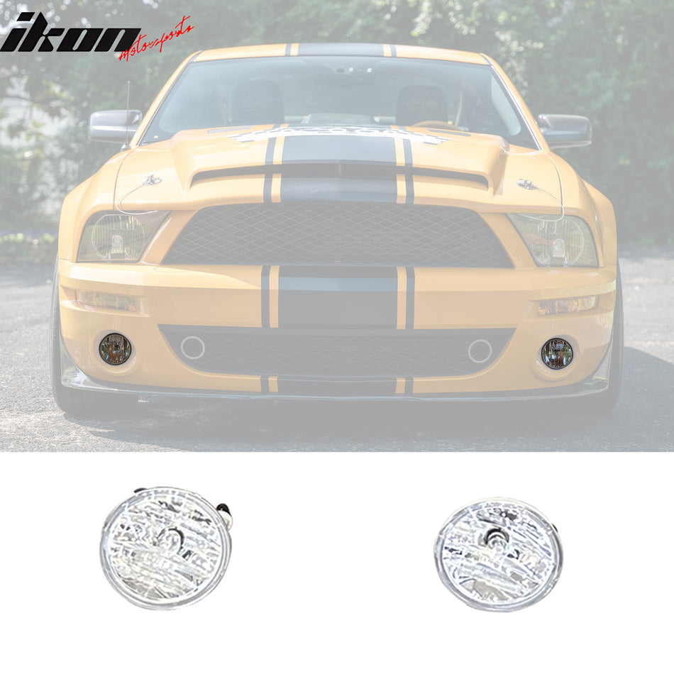 2007-2014 Ford Mustang GT500 OE Style Front Bumper Fog Lights Lamp 2PC