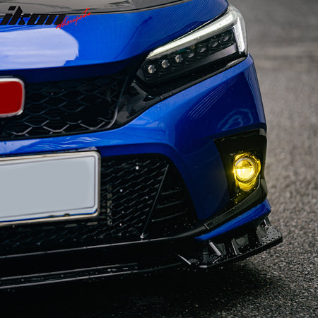 Fits 16-24 Honda Civic FC FK FE High Quality JDM Foglights Yellow Lens LED Light
