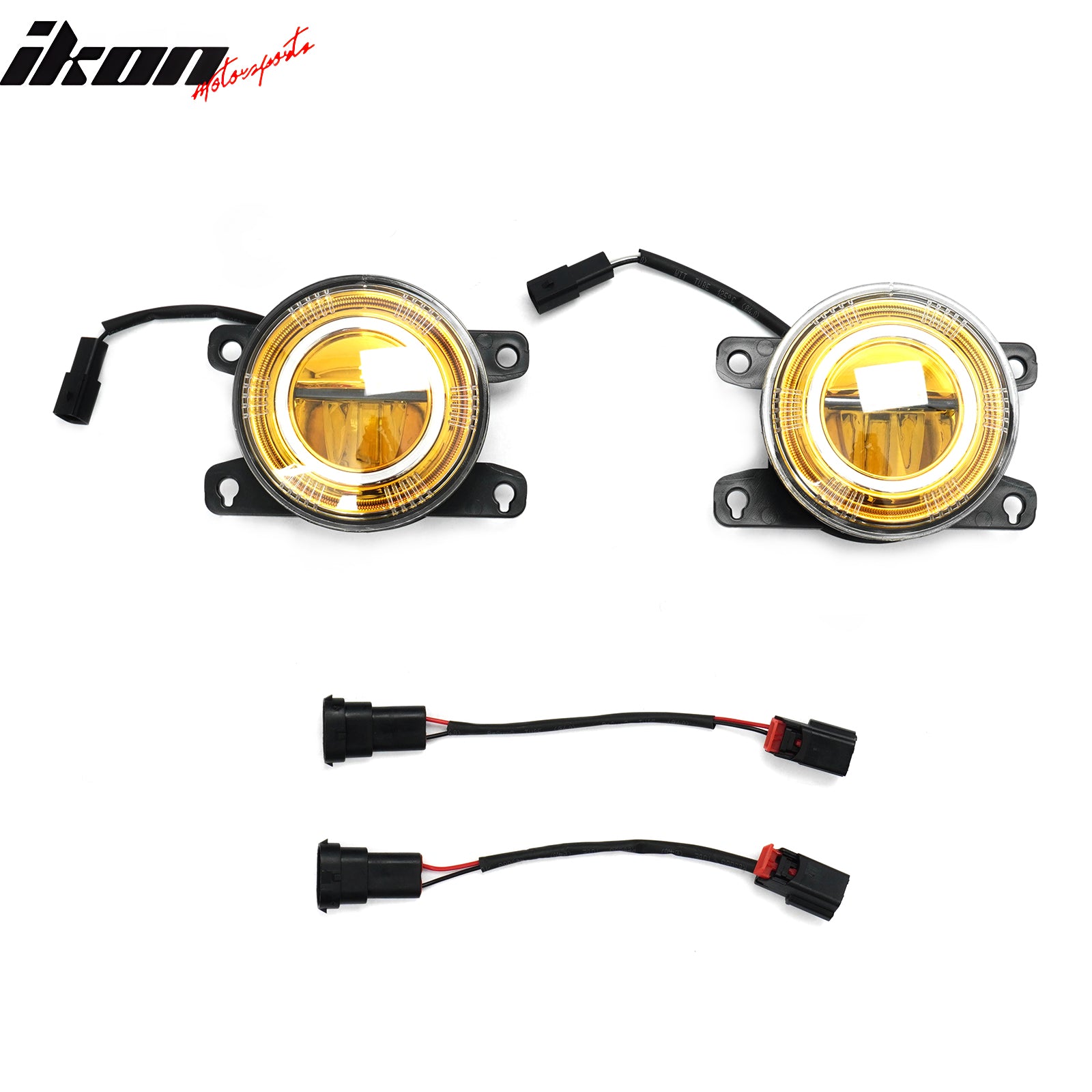 Fits 16-24 Honda Civic FC FK FE High Quality JDM Foglights Yellow Lens LED Light