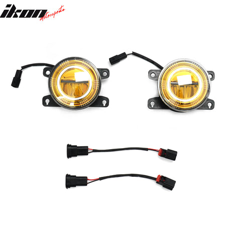 Fits 16-24 Honda Civic FC FK FE High Quality JDM Foglights Yellow Lens LED Light