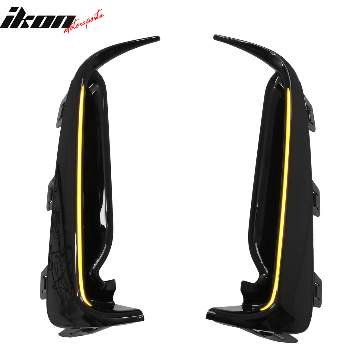 Fits 23-26 Honda Civic Type R FL5 JDM Bumper Amber LED Daytime Running Light 2PC