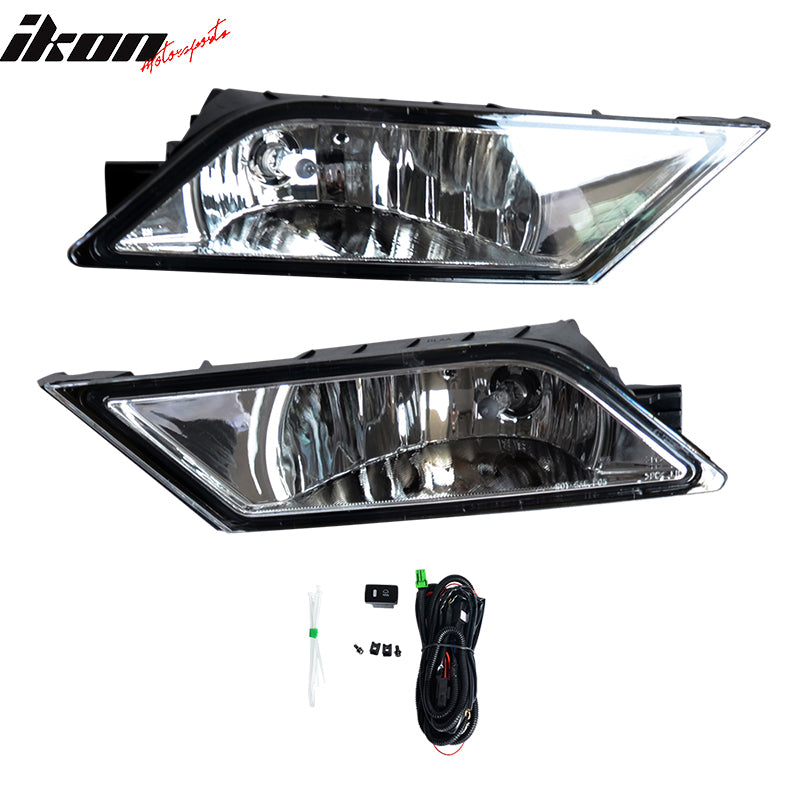 Fits 11-13 Honda Odyssey OE Style Front Fog Light Fog Lamp Clear Lens Pair