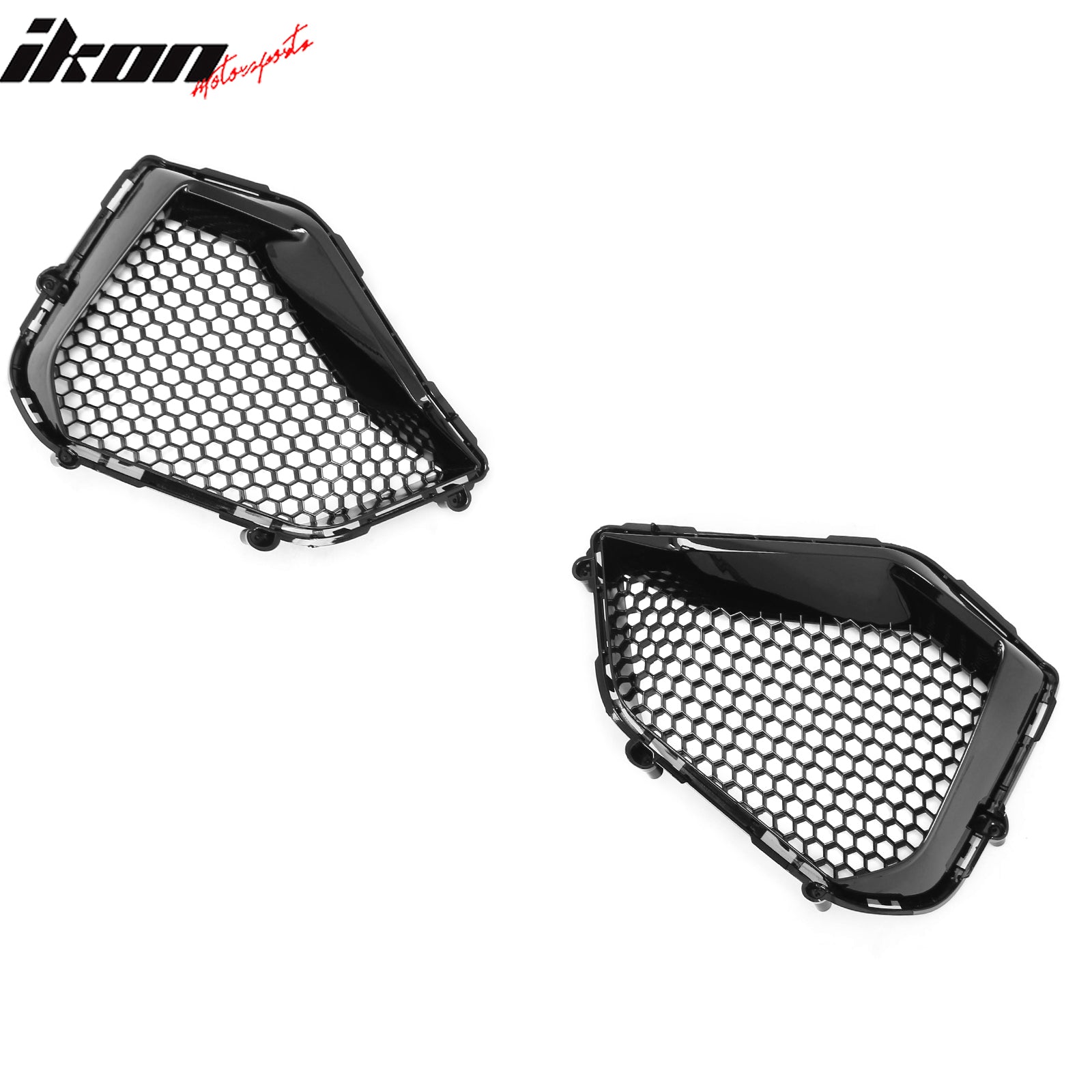 Fits 24-26 Ford Mustang GT Fog Light Cover Shelby Super Snake Style Gloss Black