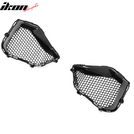 Fits 24-26 Ford Mustang GT Fog Light Cover Shelby Super Snake Style Gloss Black