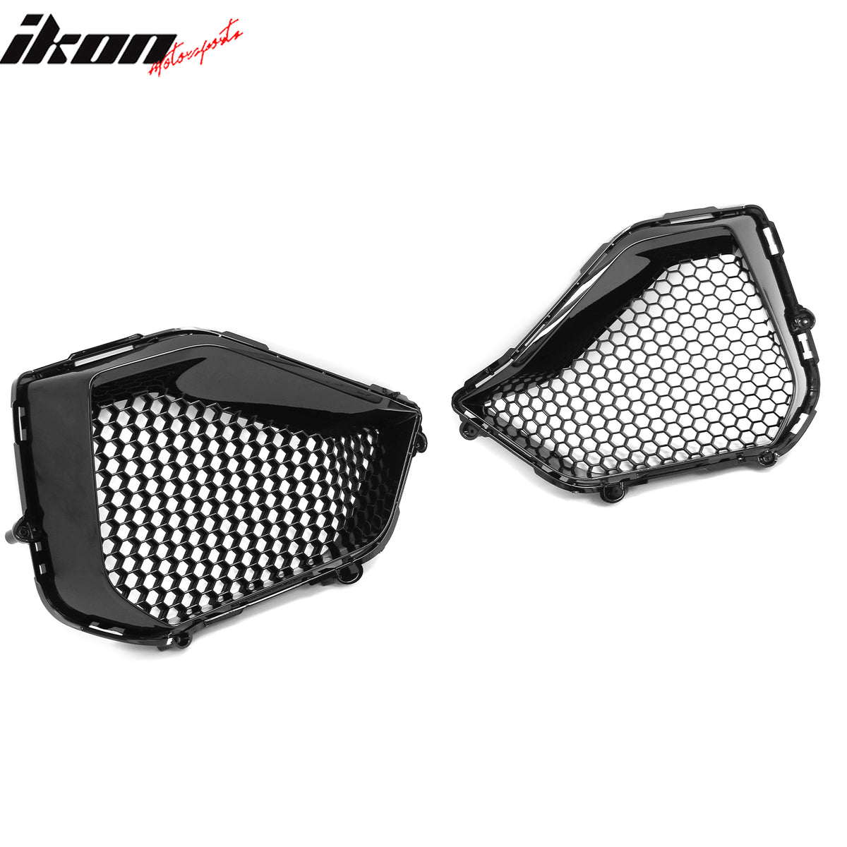 Fits 24-26 Ford Mustang GT Fog Light Cover Shelby Super Snake Style Gloss Black