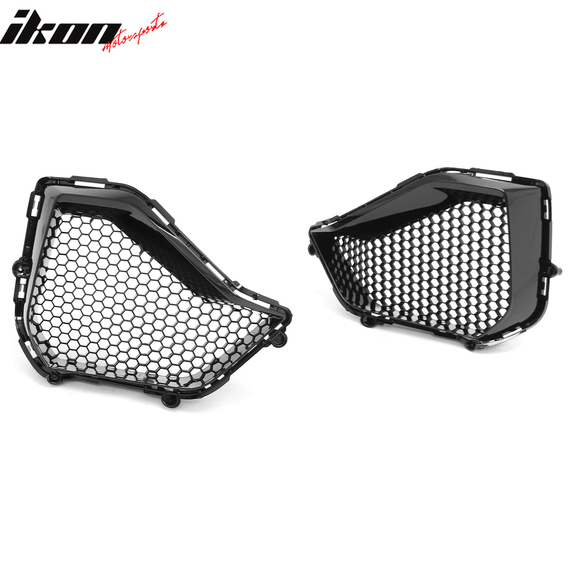 Fits 24-26 Ford Mustang GT Fog Light Cover Shelby Super Snake Style Gloss Black