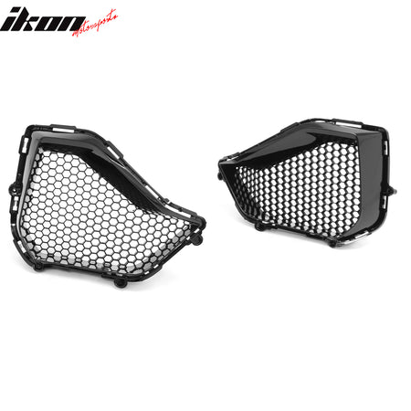 Fits 24-26 Ford Mustang GT Fog Light Cover Shelby Super Snake Style Gloss Black