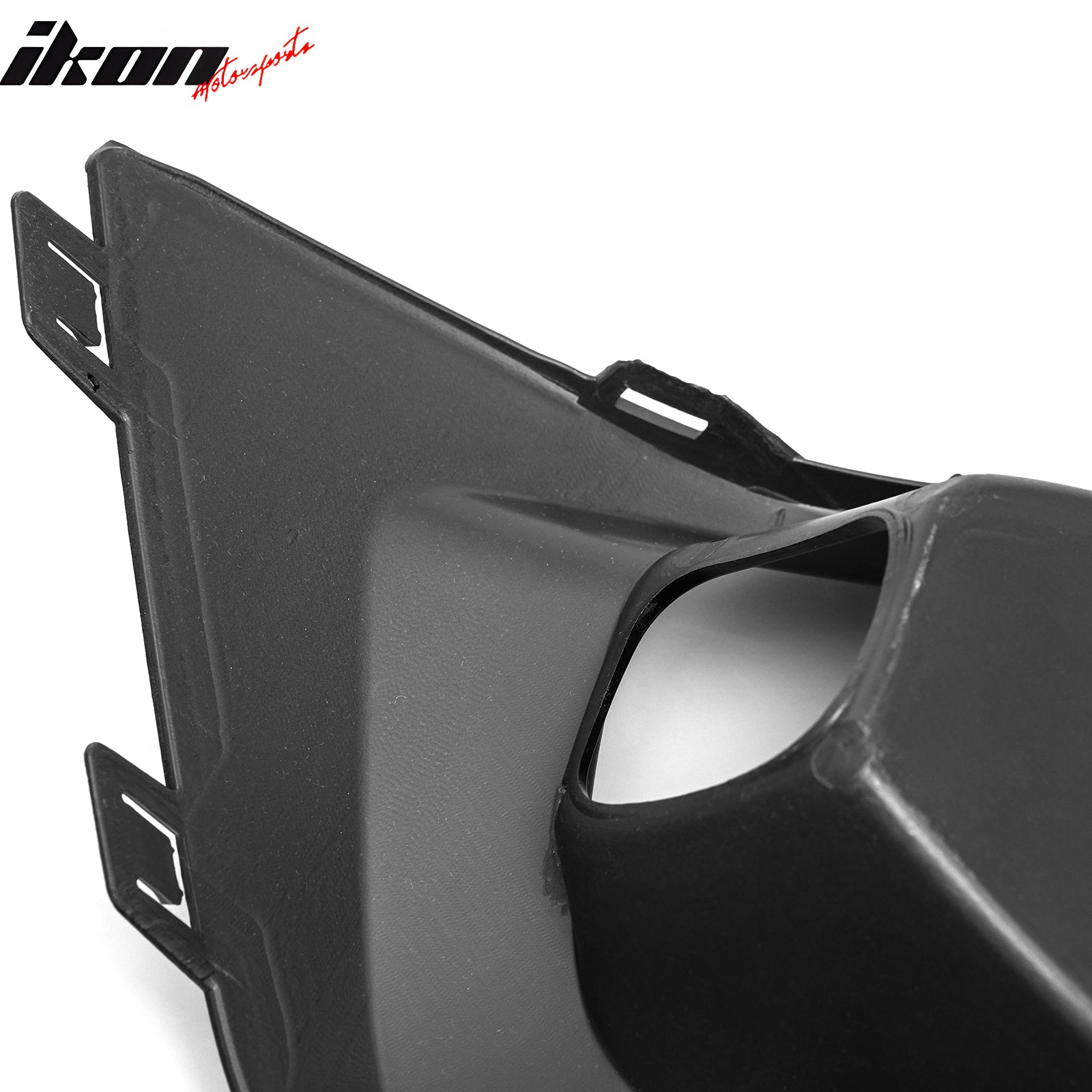 Fits 2022-2024 Honda Civic OE Style Fog Light Bezels Square Hole Gloss Black