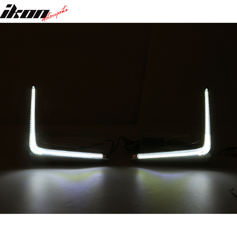 Fits 16-17 Subaru Crosstrek XV LED DRL Daytime Running Driving Light Fog Lamps
