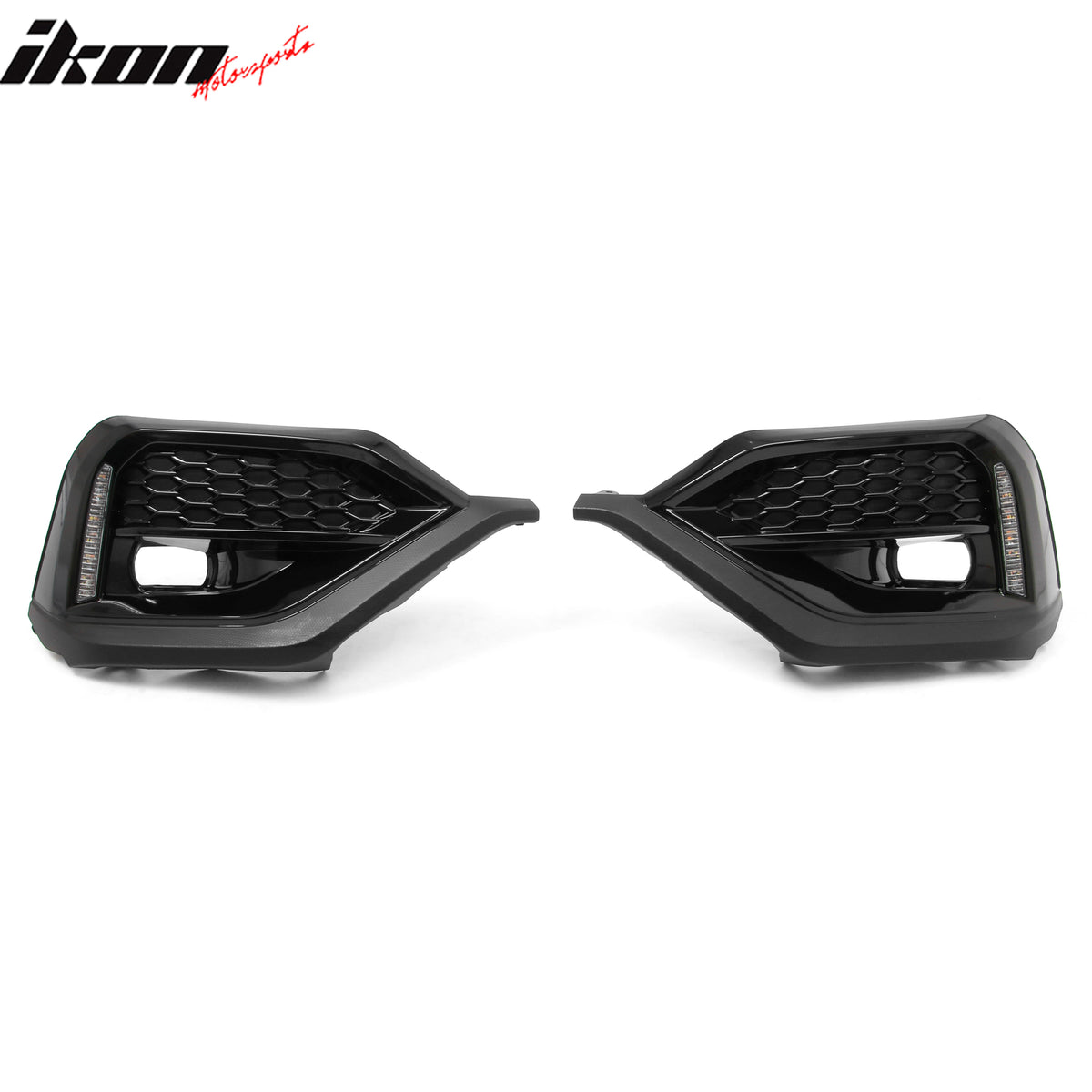 Fits 22-26 Subaru WRX VB OE Style Front Foglight Bezels W/LED Yellow Turn Signal