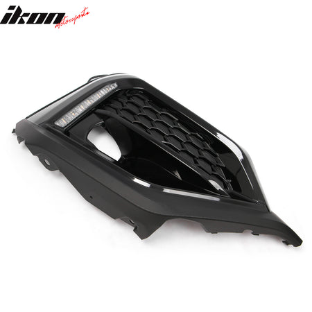 Fits 22-26 Subaru WRX VB OE Style Front Foglight Bezels W/LED Yellow Turn Signal