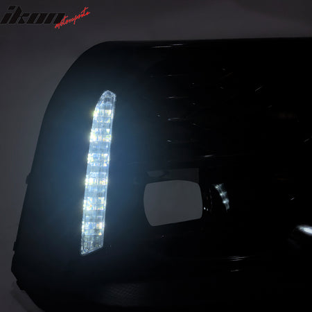 Fits 22-26 Subaru WRX VB OE Style Front Foglight Bezels W/LED Yellow Turn Signal