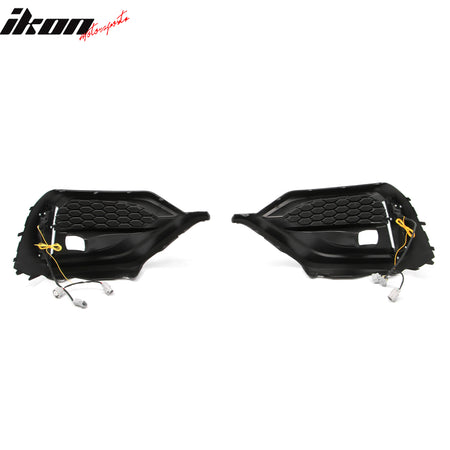 Fits 22-26 Subaru WRX VB OE Style Front Foglight Bezels W/LED Yellow Turn Signal