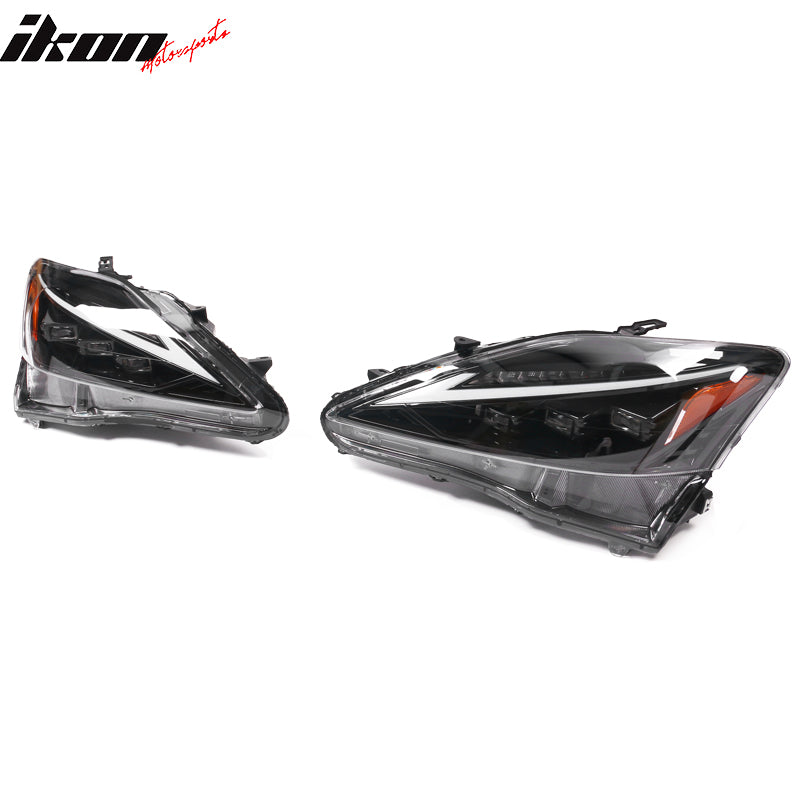 Fits 06-13 Lexus IS250 IS350 IS F 21 IS F Sport Style 2PCS Front LED Headlights