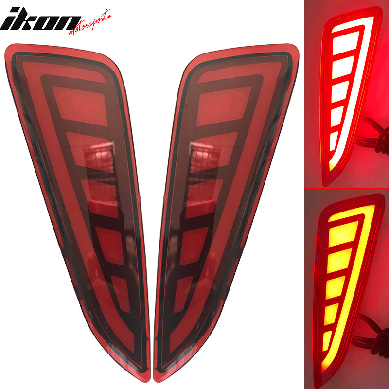 2018-2022 Toyota C-HR V2 Style Red Lens 2PCS Brake Tail Lights Lamps