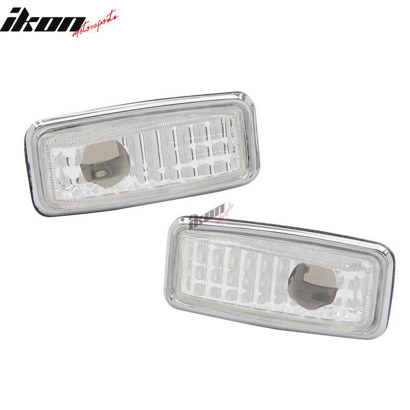 1995-1999 Mercedes S Class Side Marker Lights Lamps Clear In Pair
