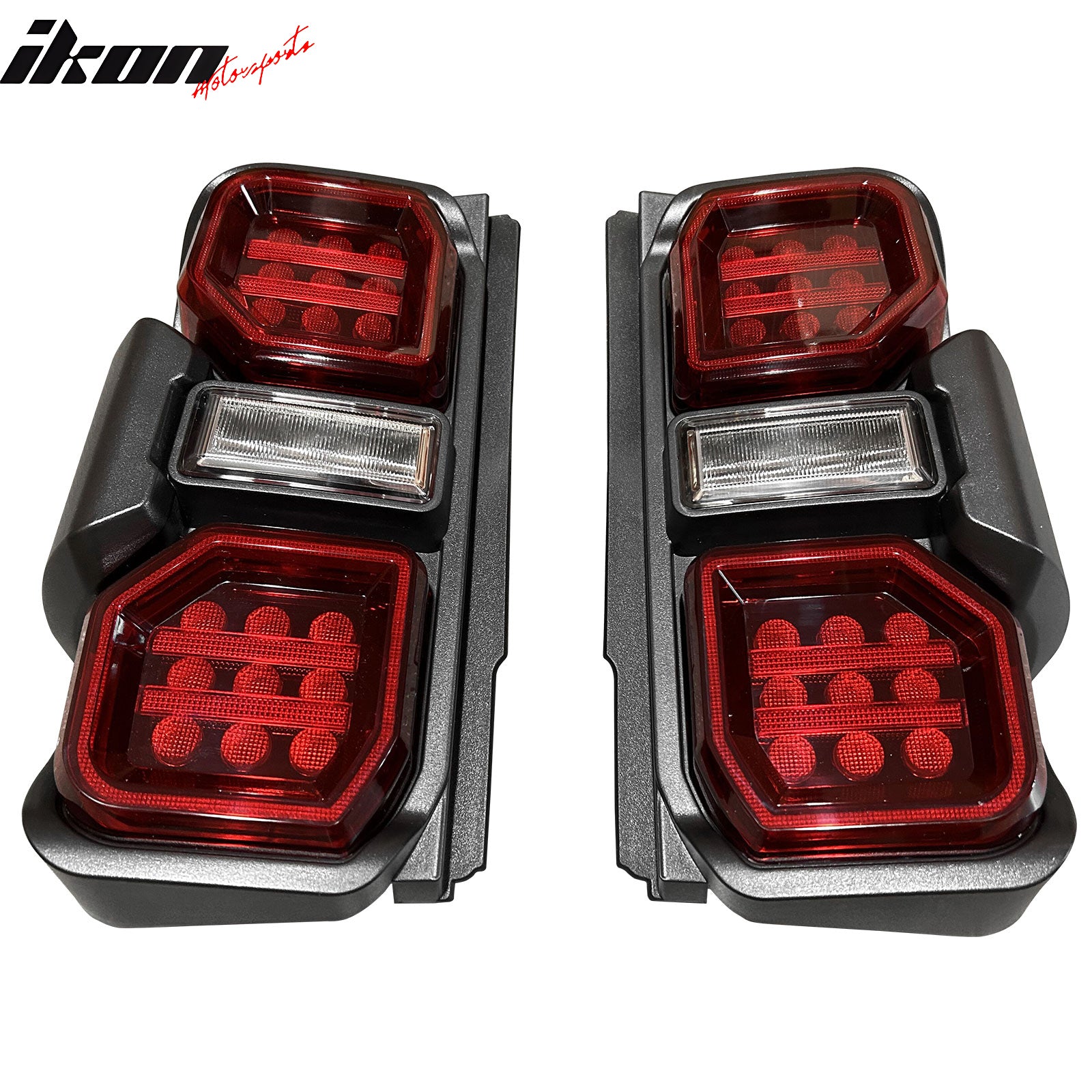 Fits 21-23 Ford Bronco 2/4 Door Red LED Tail Lights Rear Lamps Assembly Pair