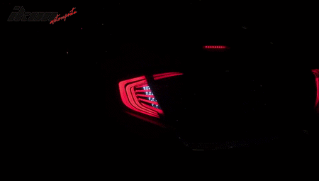 Fits 16-18 Honda Civic Sedan Smoke Tail Turning Lights + Side Corner Lights