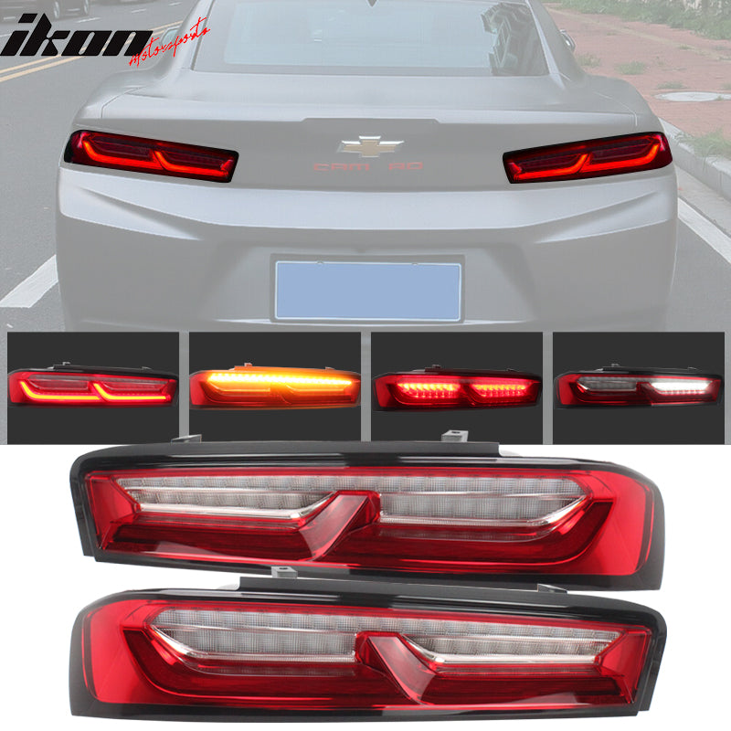 2016-2018 Chevy Camaro Sequential Turn Signal Tail Lights 2PC