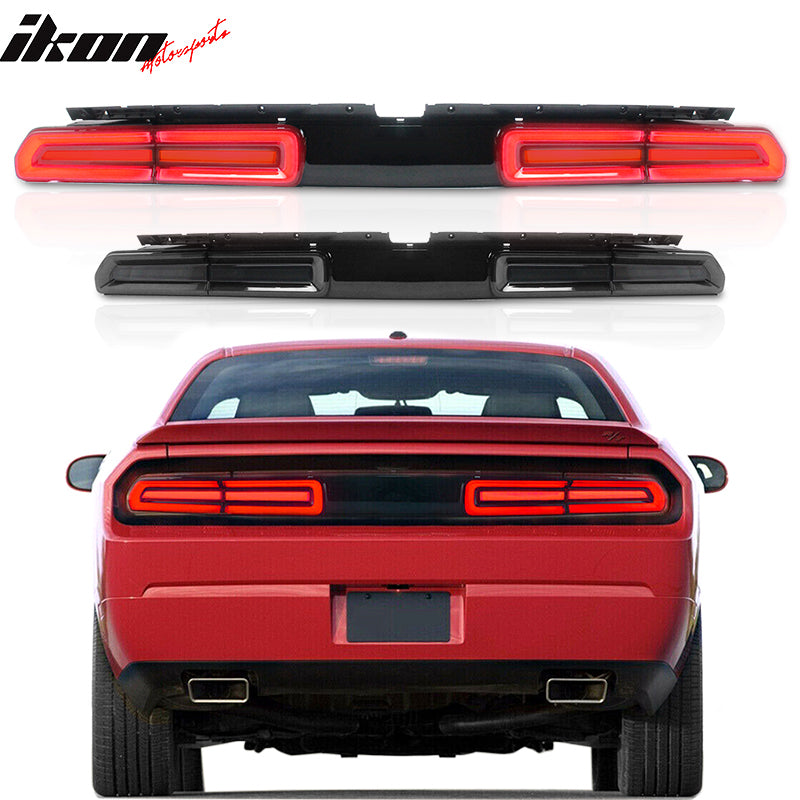 Challenger Light IKON MOTORSPORTS, Tail Lights Compatible With 2008-2014 Dodge ...