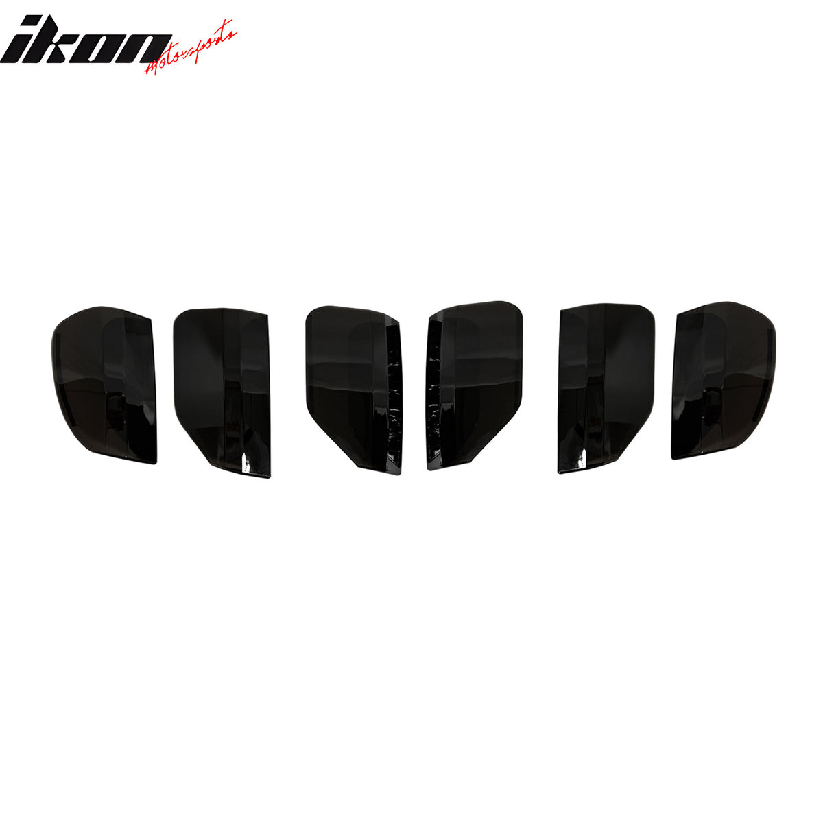 Fits 15-17 Ford Mustang Smoke Black Rear Tail Lamp Cover Guard Trims PC 6PCS Set