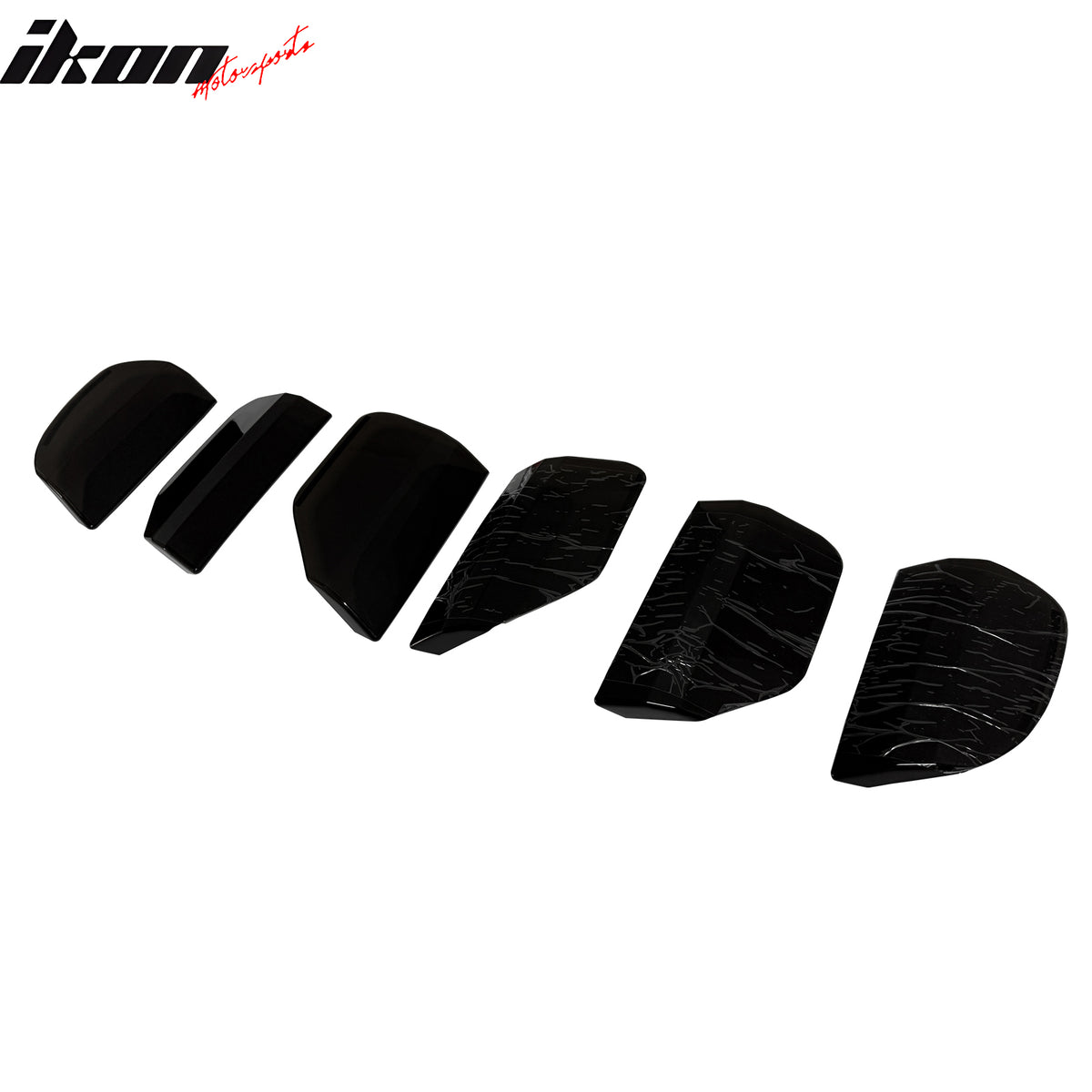 Fits 15-17 Ford Mustang Smoke Black Rear Tail Lamp Cover Guard Trims PC 6PCS Set