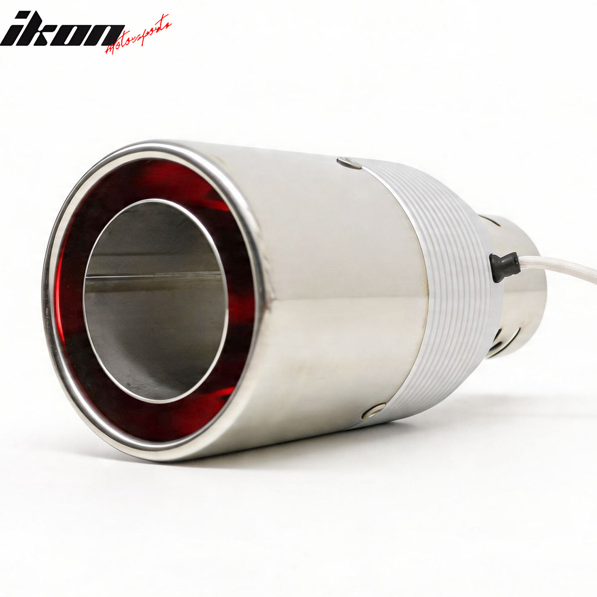 Universal Auto Car Rear Exhaust Pipe Tail Muffler Tip Round Single Outlet Chrome