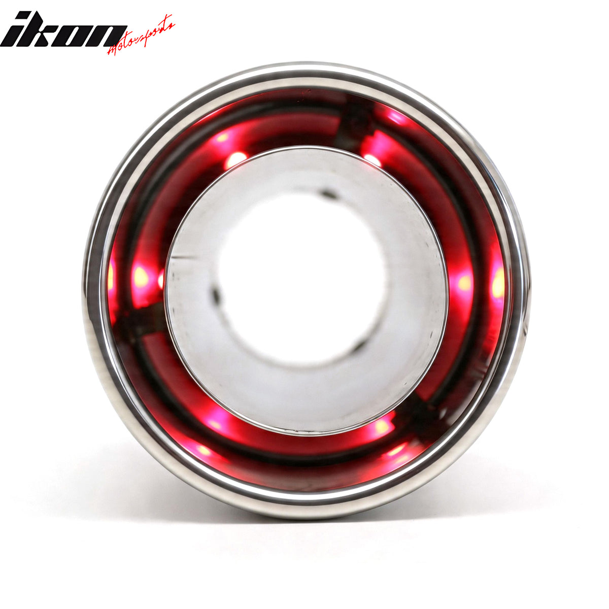 Universal Auto Car Rear Exhaust Pipe Tail Muffler Tip Round Single Outlet Chrome