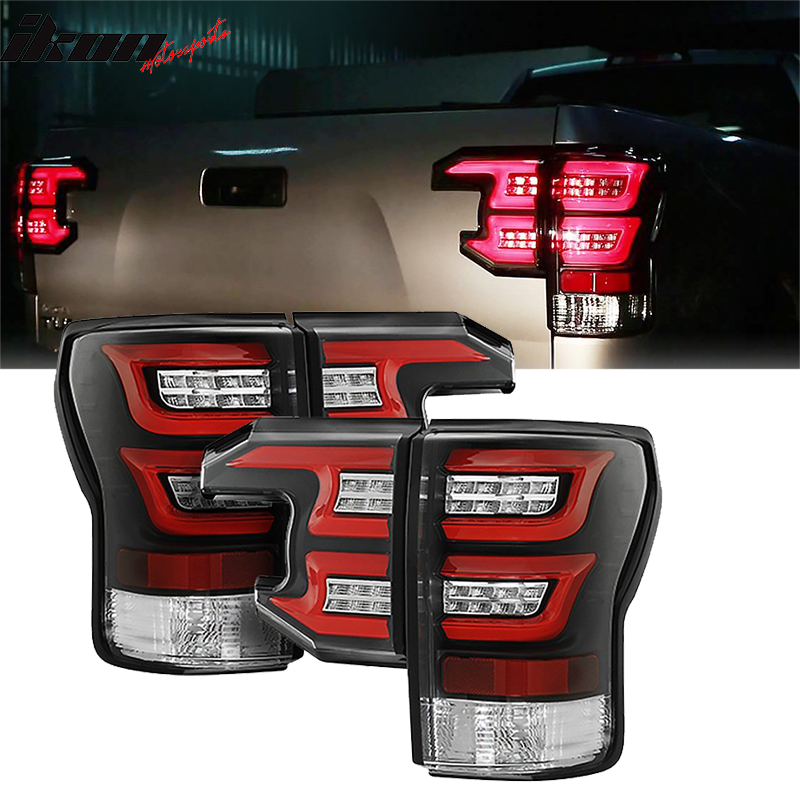 2007-2013 Toyota Tundra Sequential Clear Lens Housing LED Tail Lights