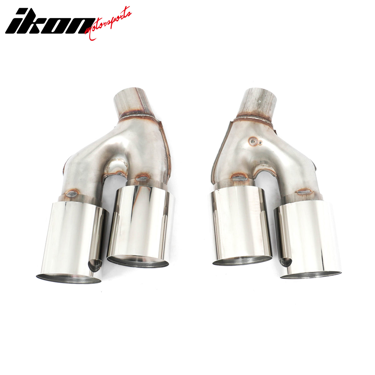 Fits 21-23 BMW G30 Competition Style Rear Diffuser CF Print + Silver Exhaust Tip