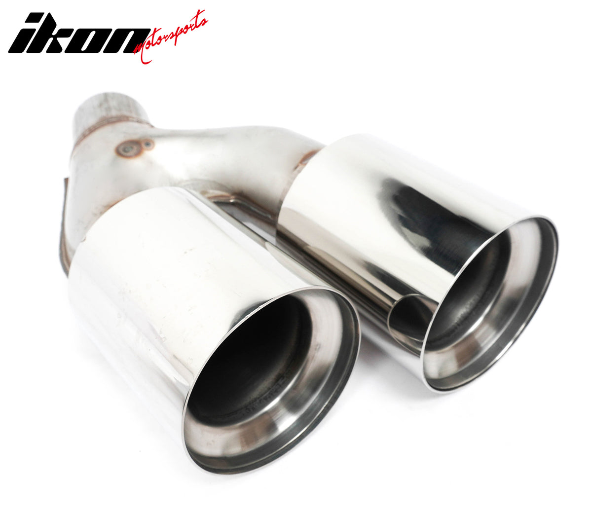 Fits 21-23 BMW G30 5 Series CS Style Rear Diffuser w/ LED + Silver Quad Exhaust