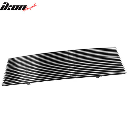 IKON MOTORSPORTS Front Upper Insert Grille, Compatible with 2001-2005 Ford Explorer Sport Trac, Billet Style Chrome Replacement Front Bumper Hood Grill 1PC