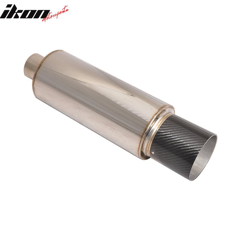 Compatible With BMW 3-Series Stainless Muffler Apexi N1 Type 4 Inch Flat Tip & Silencer CF