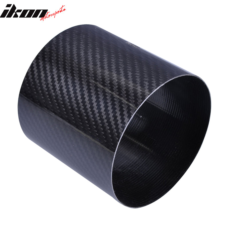 Universal Fitment 4Inch N1 Style Rear Muffler Exhaust Tip Carbon Fiber