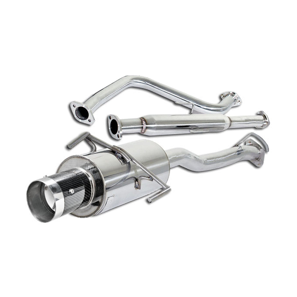 97-01 Honda Prelude Catback Exhaust System w/ CF Tip