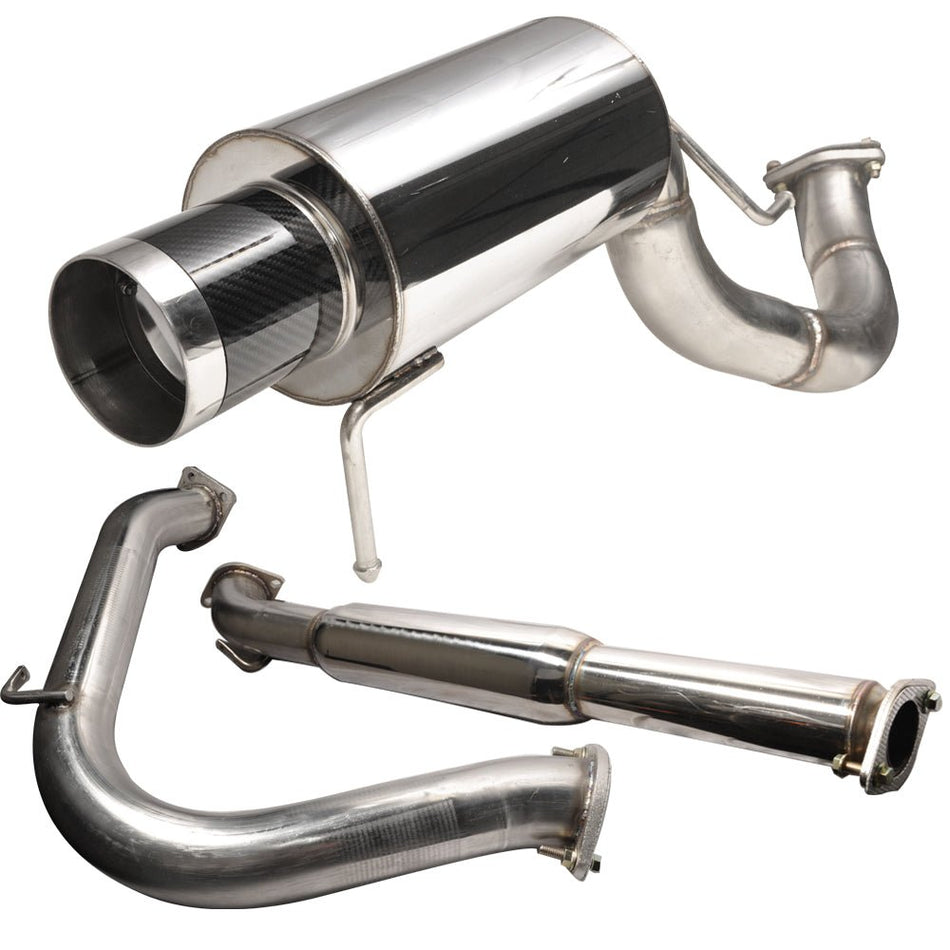 00-05 Mitsubishi Eclipse V6 Catback Exhaust System w/ CF Tip