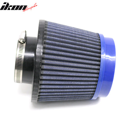 Universal 3"/76mm High Flow Inlet Dry Filter Cold Air Intake Cone Replacement