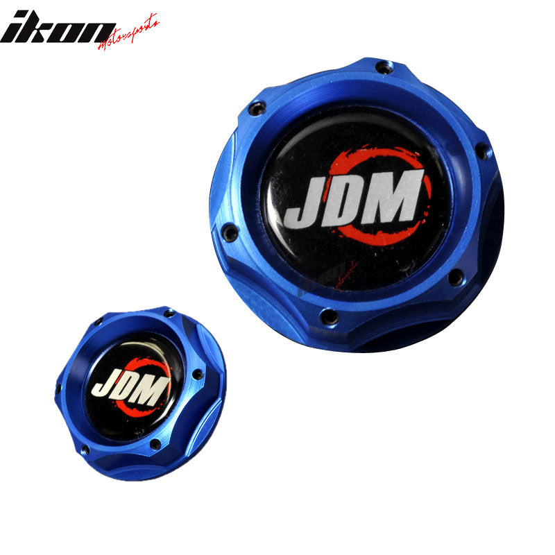 JDM Engine Oil Filler Tank Cap Cover Compatible With Honda Civic Accord Acura Integra Blue