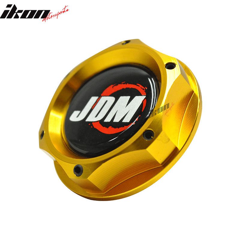 Gold JDM Sport Engine Oil Billet Filler Tank Cap Cover Civic EK Compatible With Acura RSX