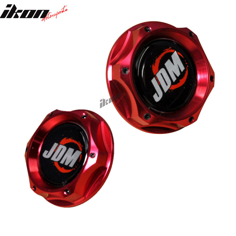 JDM Engine Oil Filler Tank Cap Cover Compatible With Honda Civic Accord Acura Integra Red