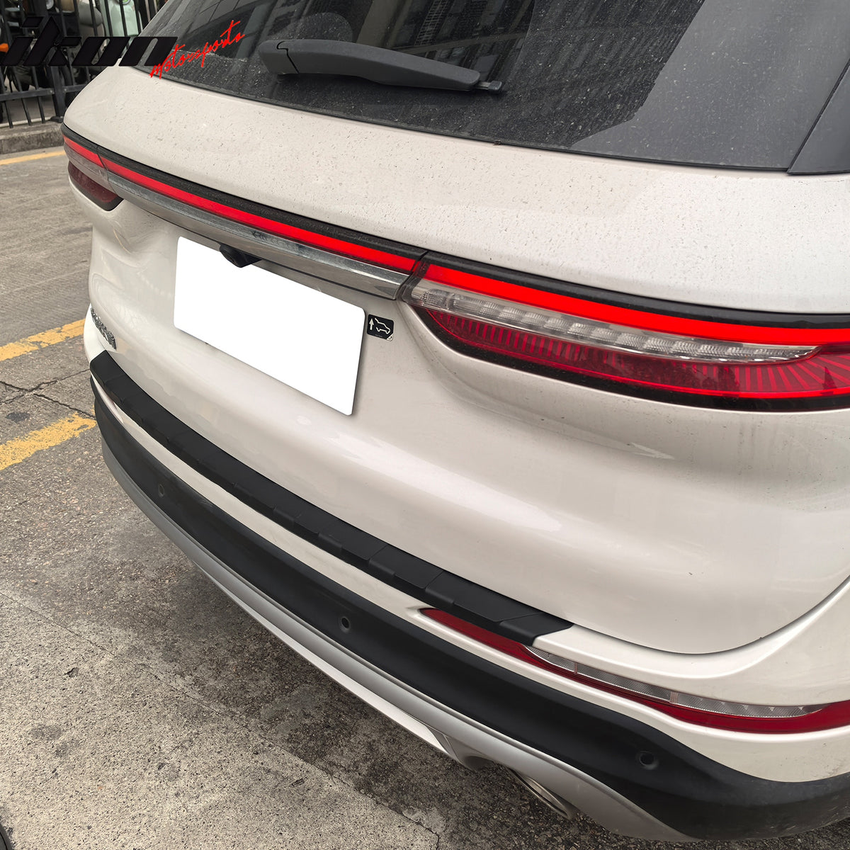 Fits 20-25 Lincoln Corsair Rear Bumper Cover Protector Guard Step Plate Pad Trim