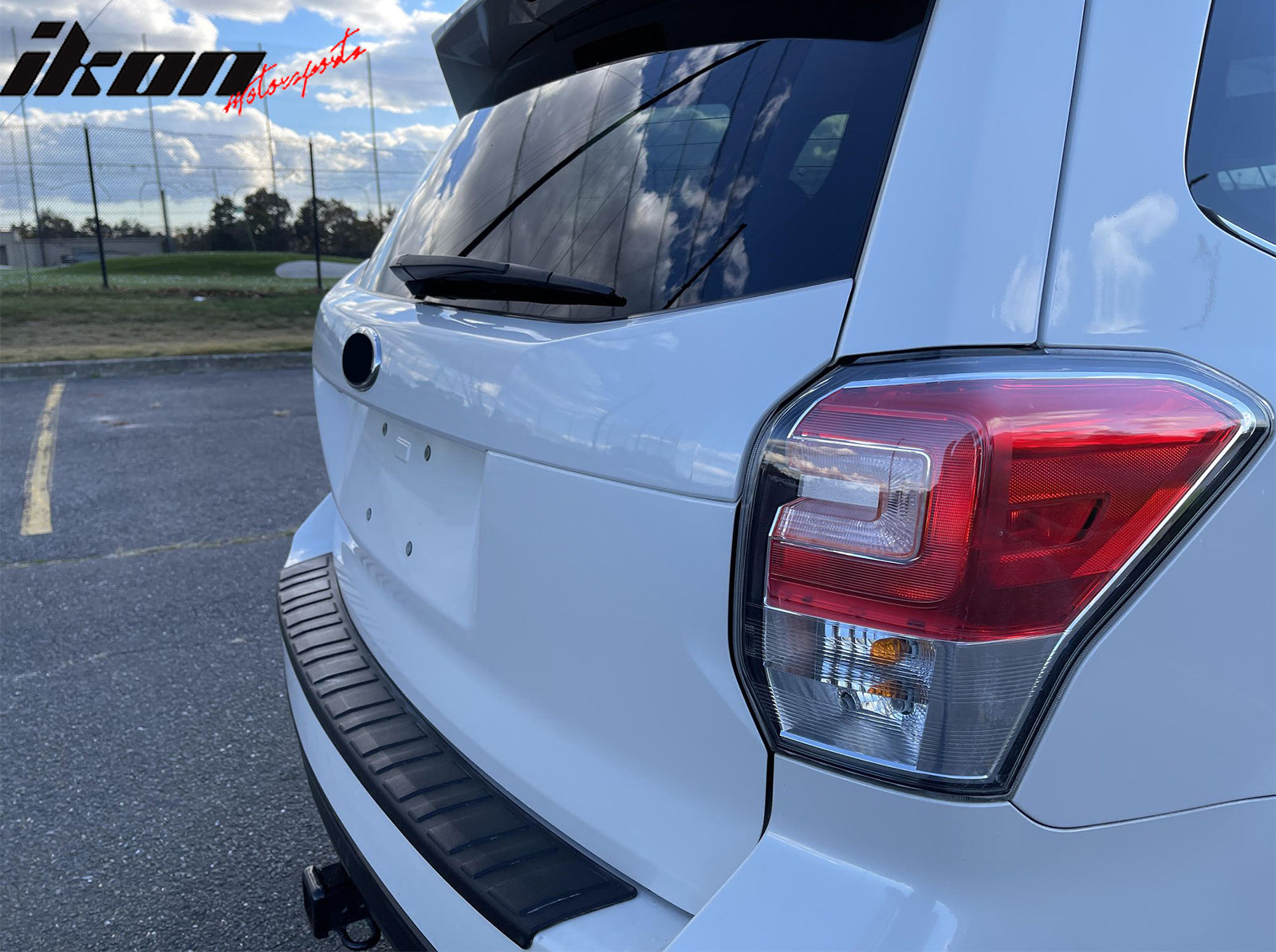 Fits 14-18 Subaru Forester Rear Bumper Sill Cover Protector Step Plate Guard PP