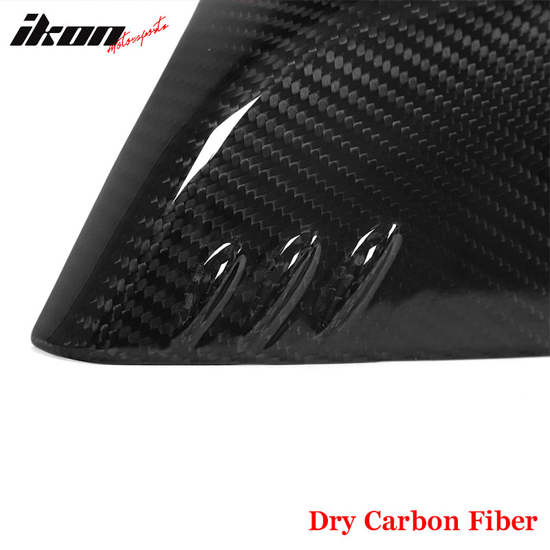 For 20-25 Chevy Corvette C8 Dry Carbon Fiber Gloss Black Rear View Mirror Covers