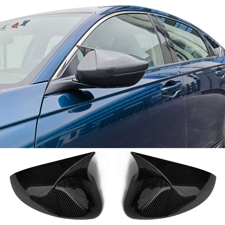 2023-2024 Honda Accord Horn Style Side Mirror Cover Carbon Fiber Print