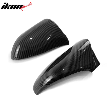 Fits 14-20 Lexus IS Sedan M Style Rear View Mirror Covers Carbon Fiber Print ABS