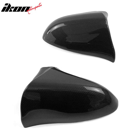 Fits 14-20 Lexus IS Sedan M Style Rear View Mirror Covers Carbon Fiber Print ABS