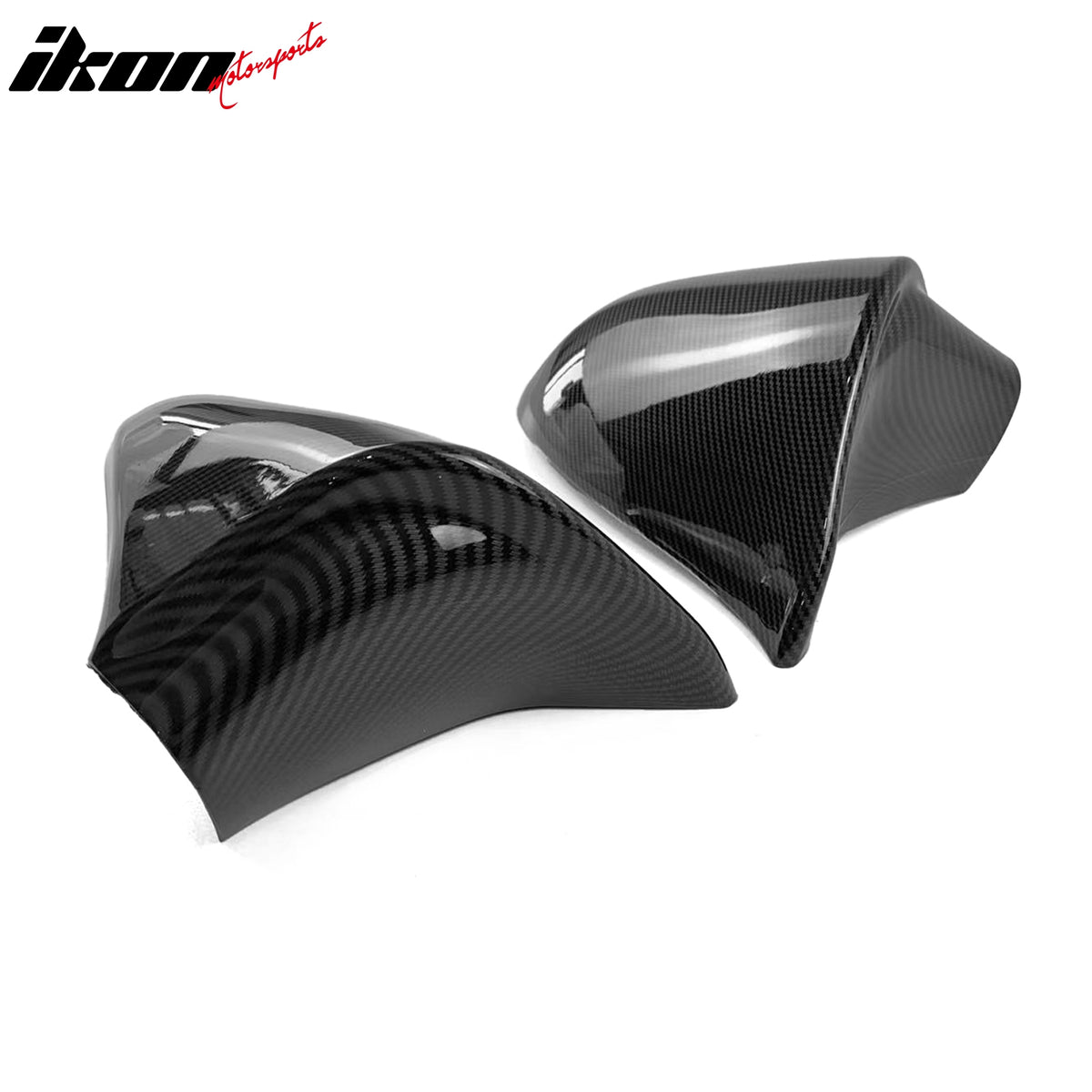 Fits 14-20 Lexus IS Sedan M Style Rear View Mirror Covers Carbon Fiber Print ABS