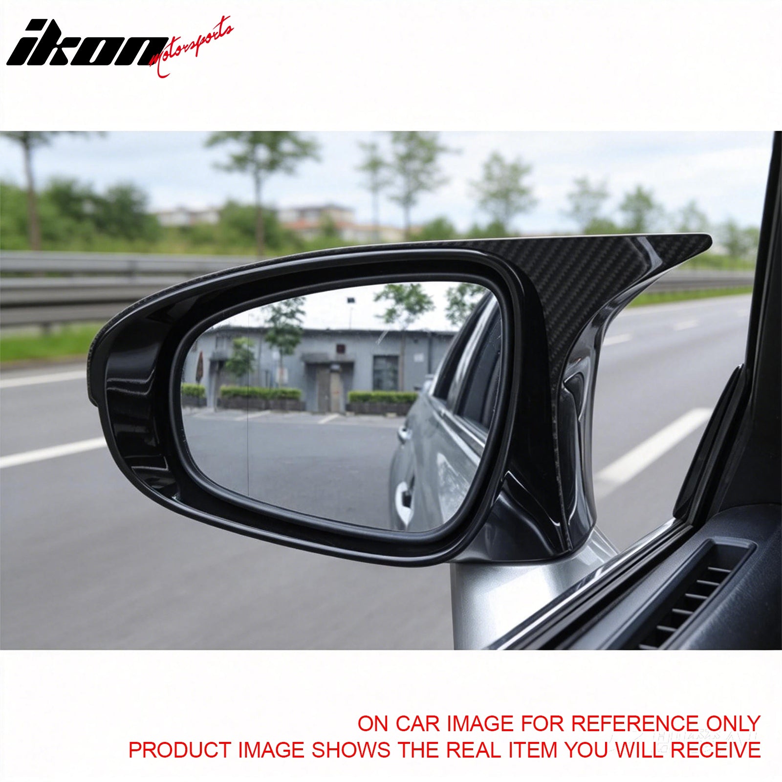 Fits 14-20 Lexus IS Sedan M Style Rear View Mirror Covers Caps Gloss Black ABS